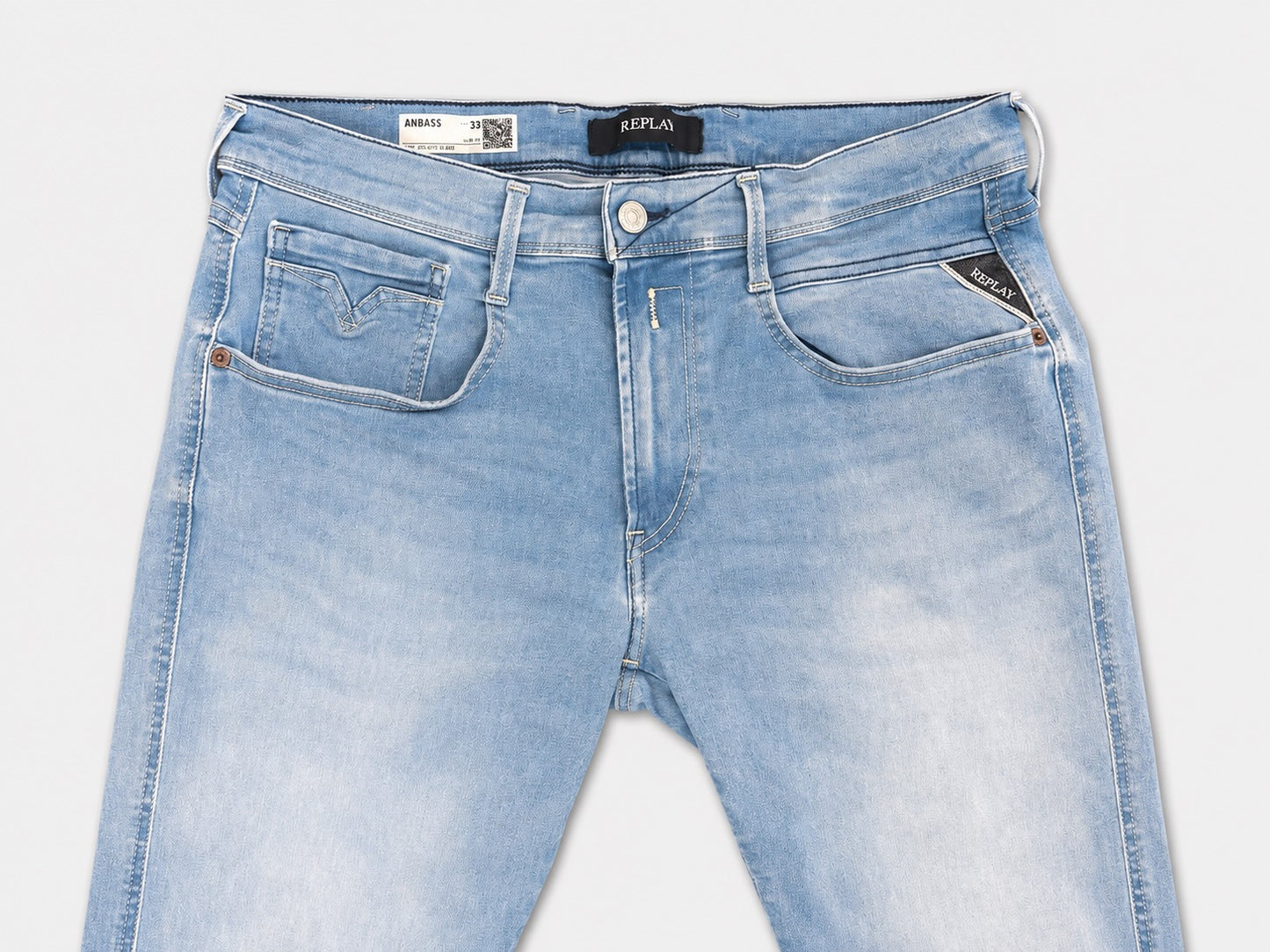 Replay Anbass Hyperflex Re-Used Jeans – Slim Fit