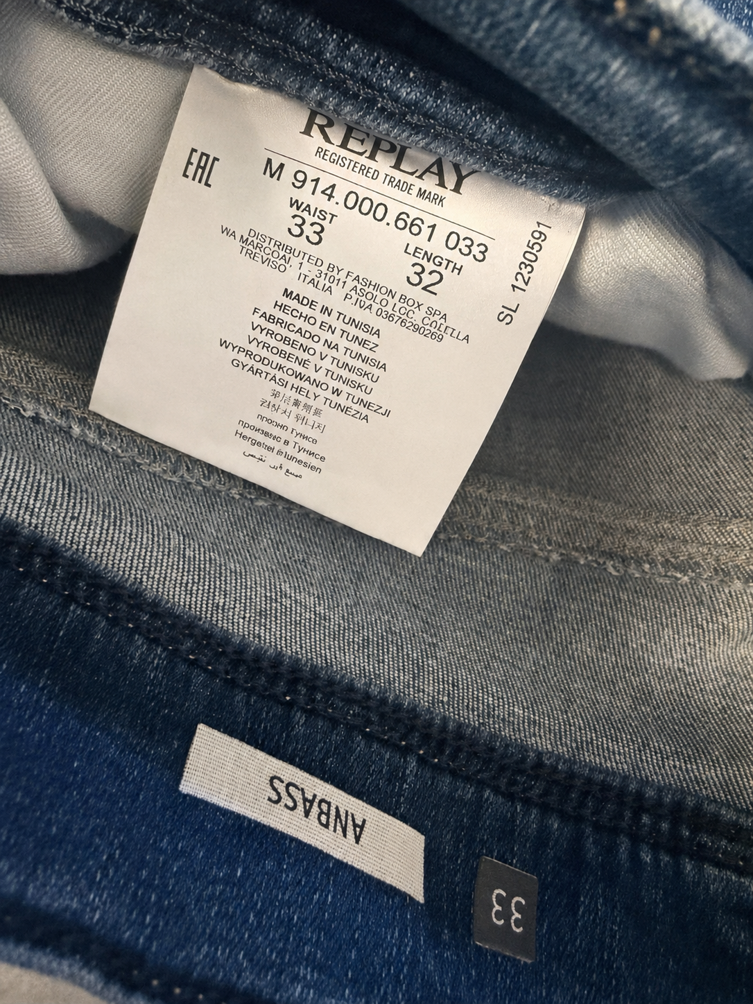 Replay Anbass Jeans – Slim Fit
