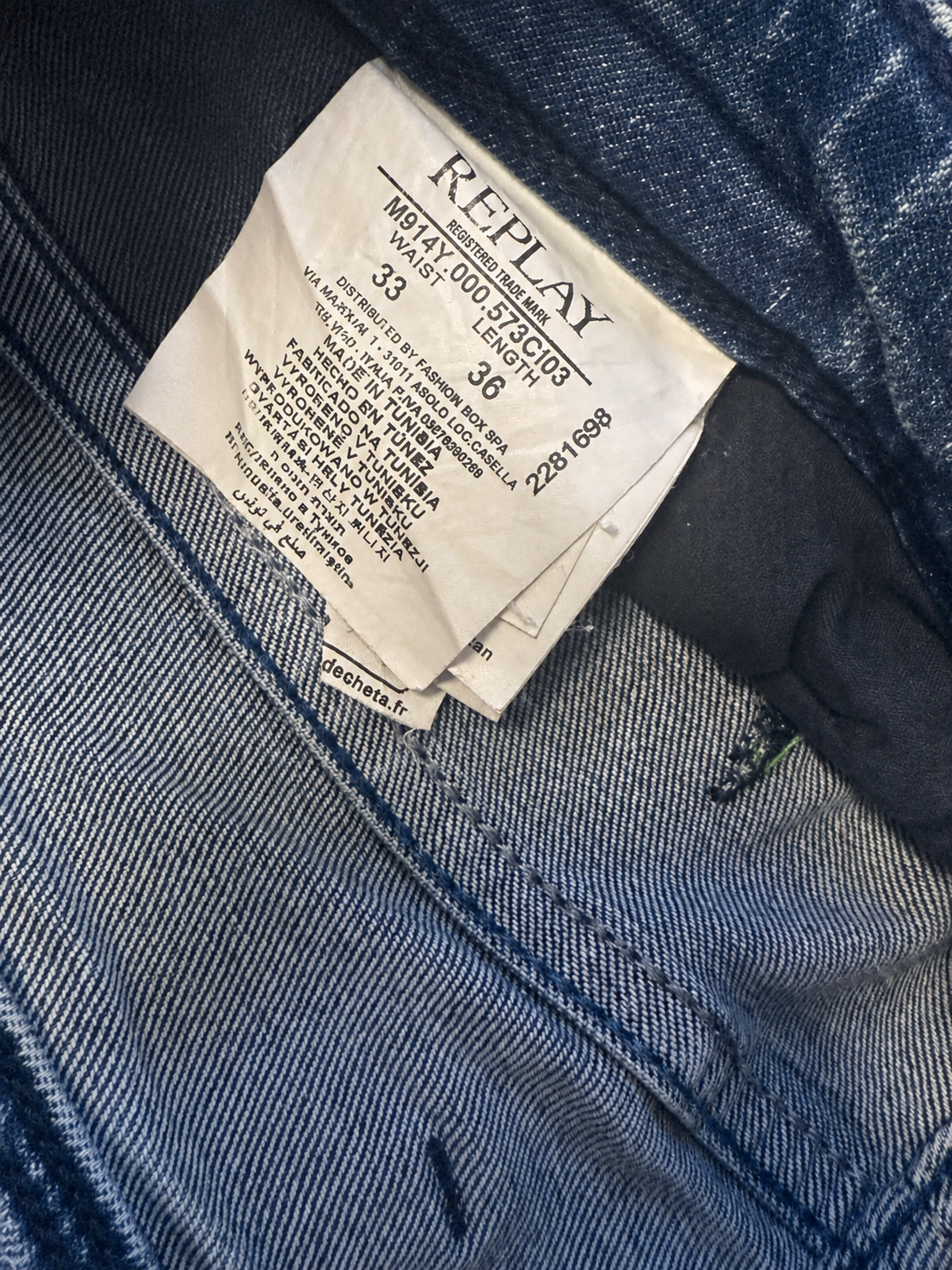 Replay Anbass Jeans – Slim Fit