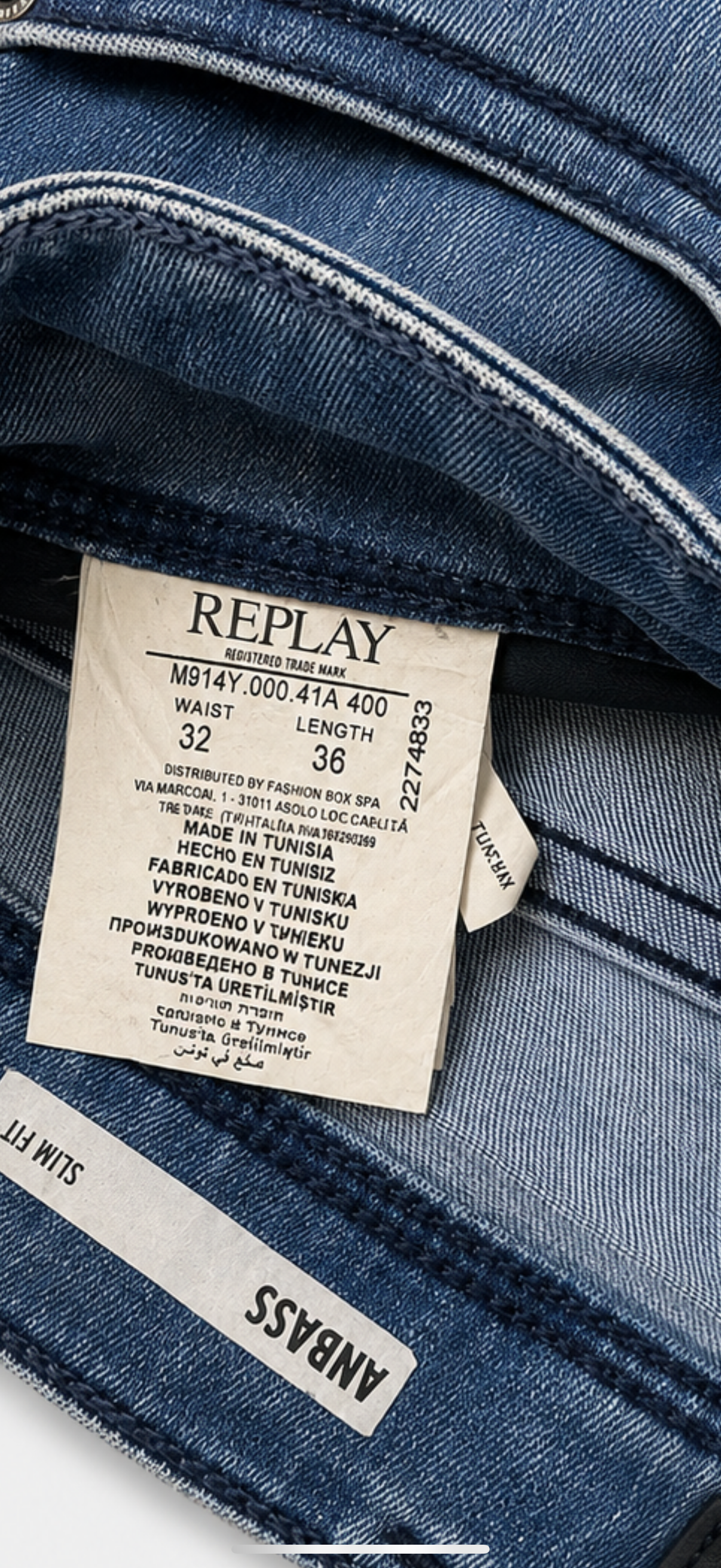 Replay Anbass Jeans – Slim Fit