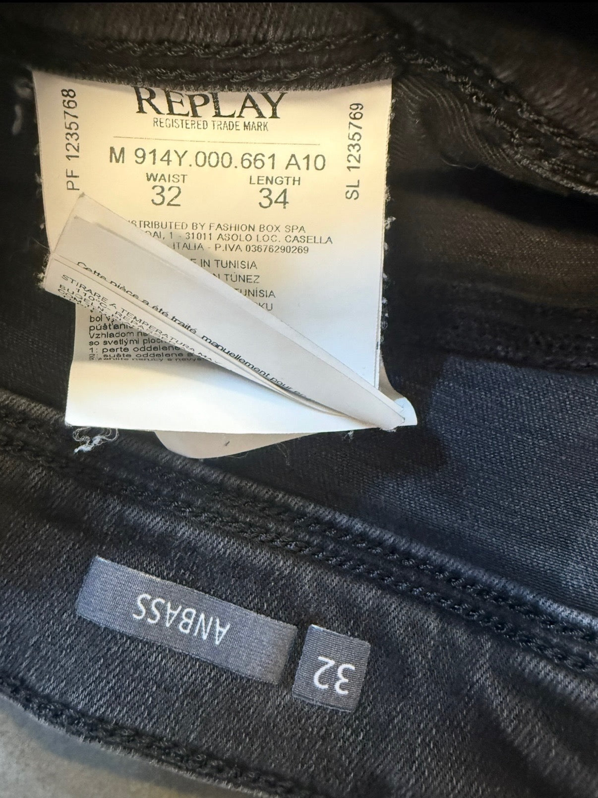 Replay Anbass Hyperflex Jeans – Slim Fit