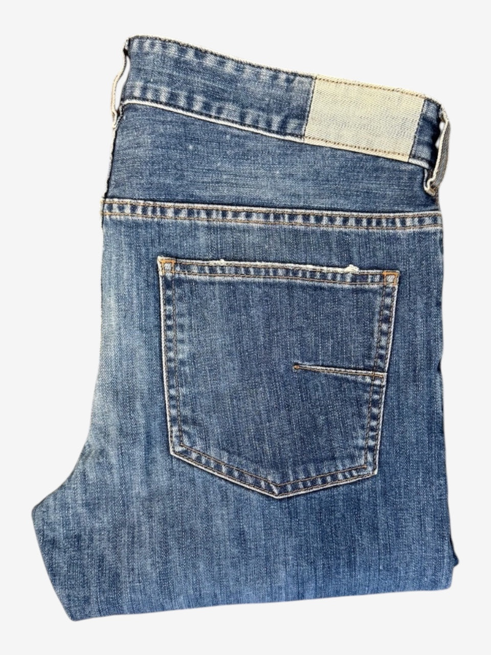 Nordic Jeans Co. Mauro Grifoni Rocco regular fit denim jeans in a medium blue wash with back pocket detail.